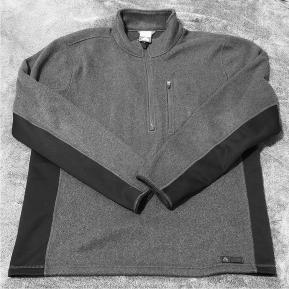 Vintage Nike ACG Jacket Men’s Large Grey Black Fit Therma Y2K Quarter Zip Collar - Picture 1 of 9